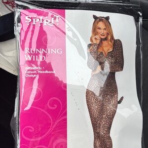 Spirit Leopard Print Costume with Ears and Tail